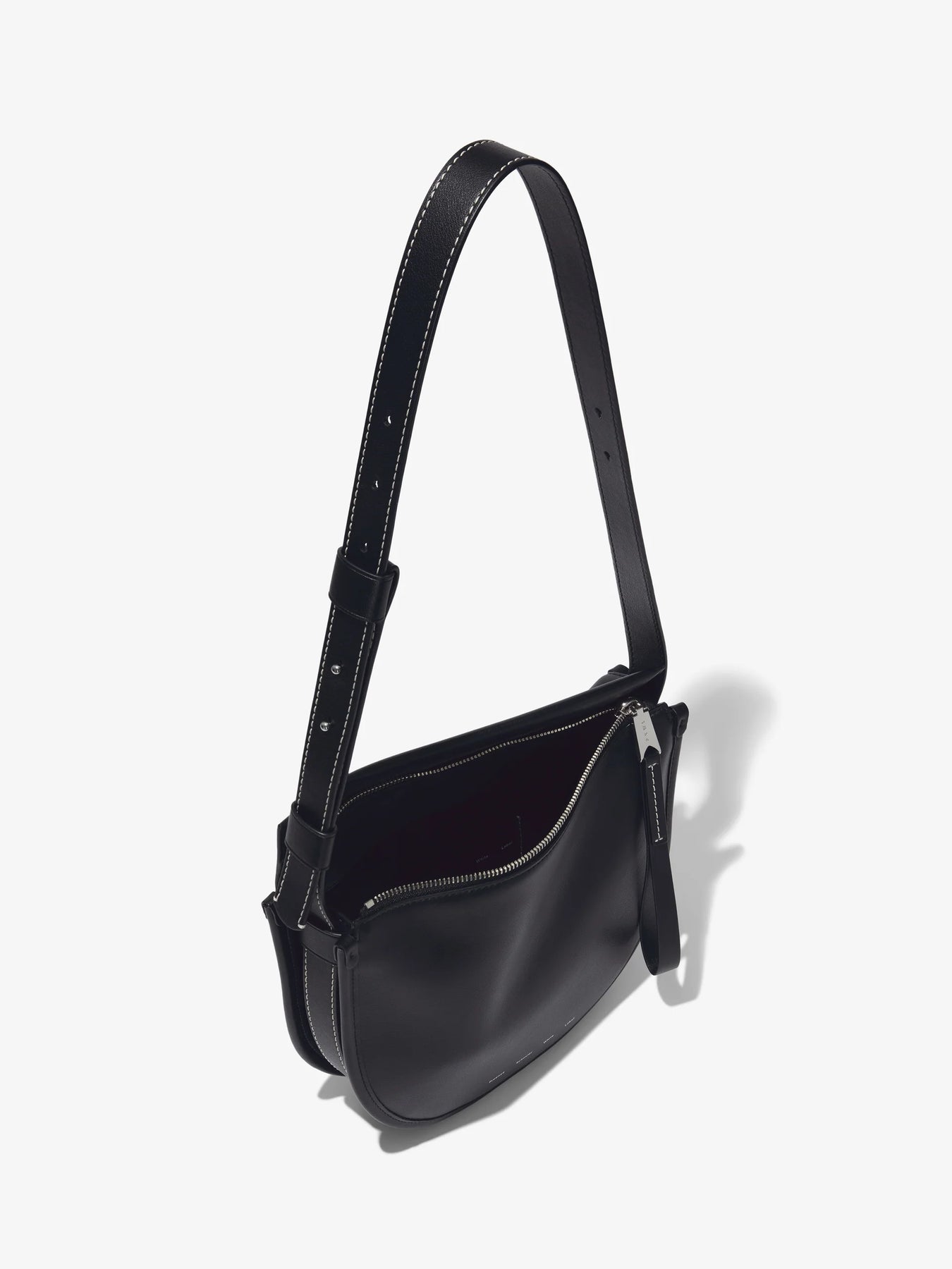 Medium Baxter Leather Bag - Svart