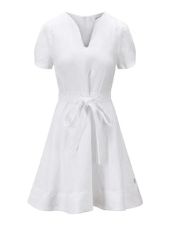 Zenya Linen Dress - White