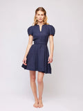 Zenya Linen Dress - Navy