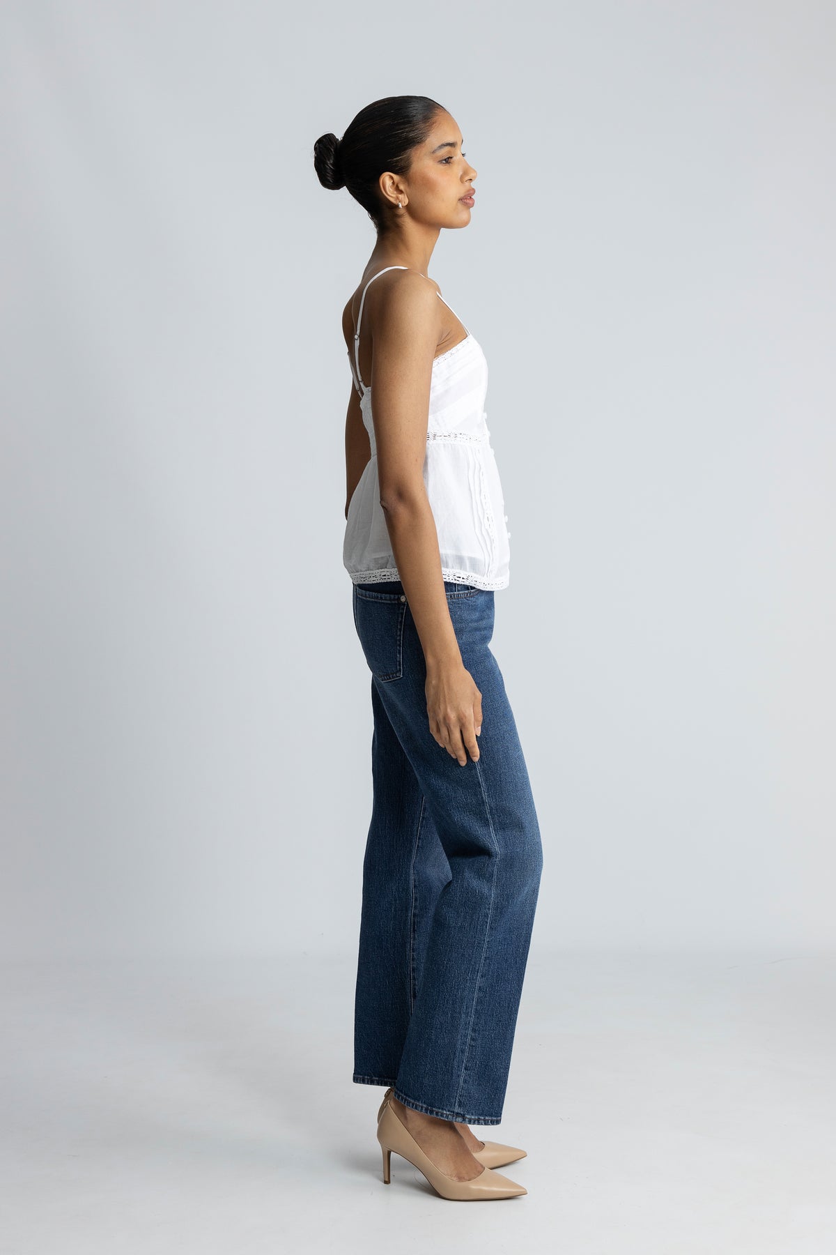 Nimissa S Voile Topp - Vit