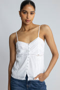Nimissa S Voile Topp - Vit