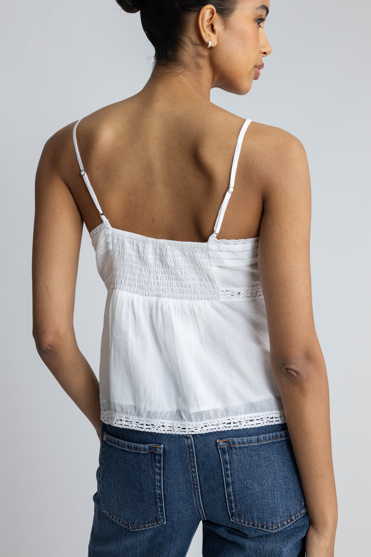 Nimissa S Voile Topp - Vit