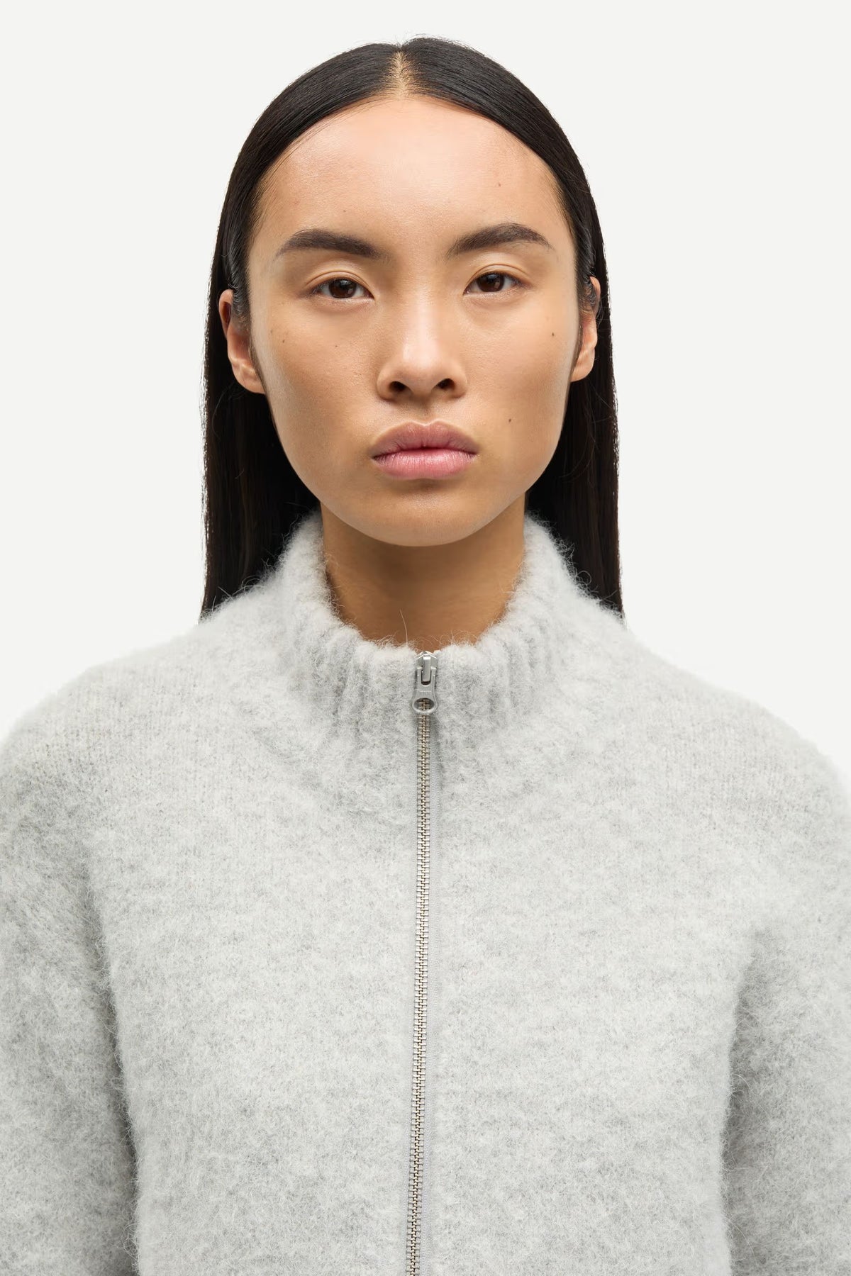 Sajeanne Cardigan - Light Grey Mel.