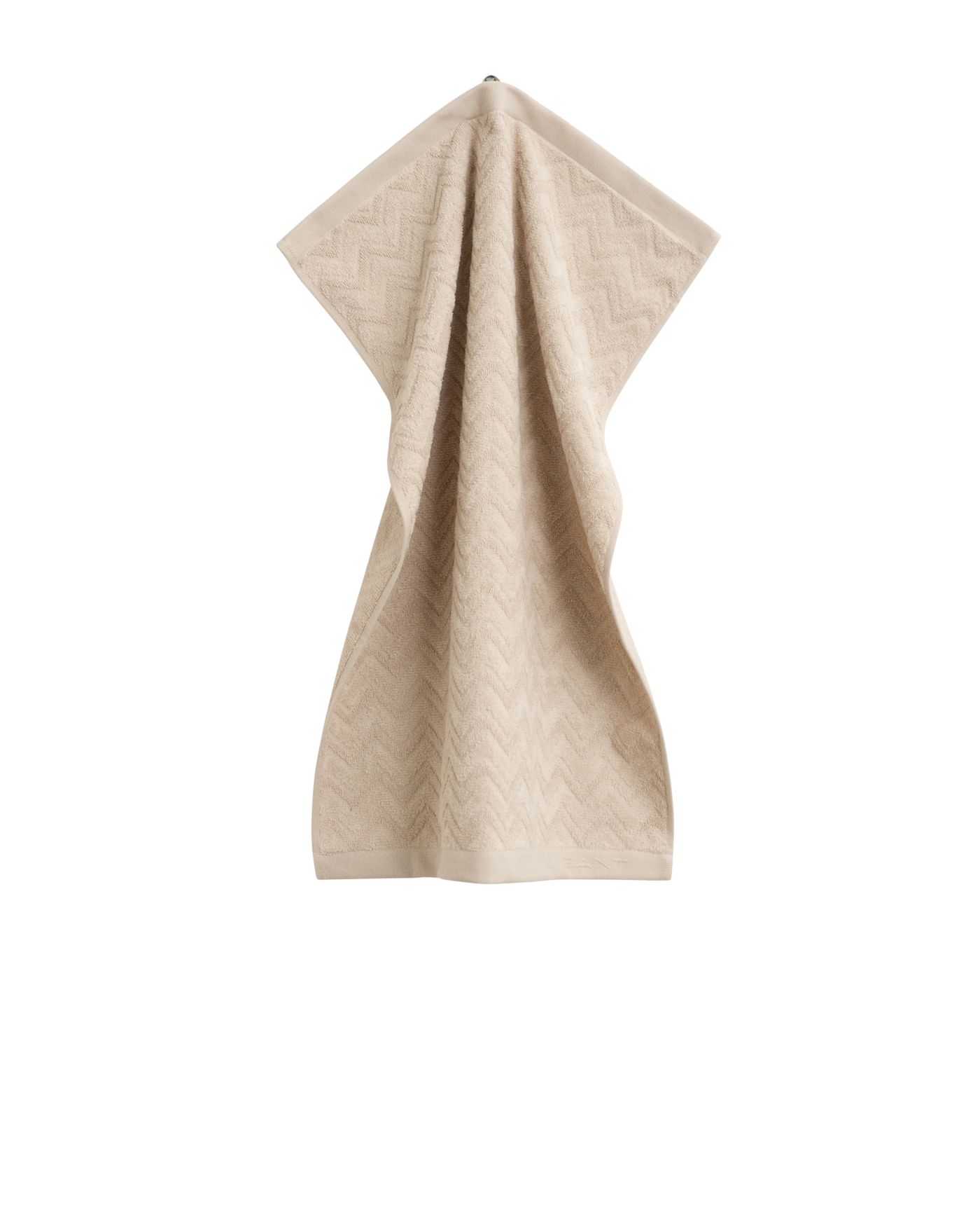 Jacquard Herringbone Towel 50X70 - Faded Beige