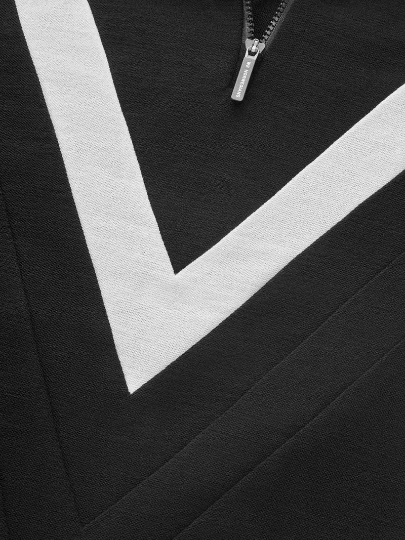 Voss Chevron Zip Up Dam - Svart