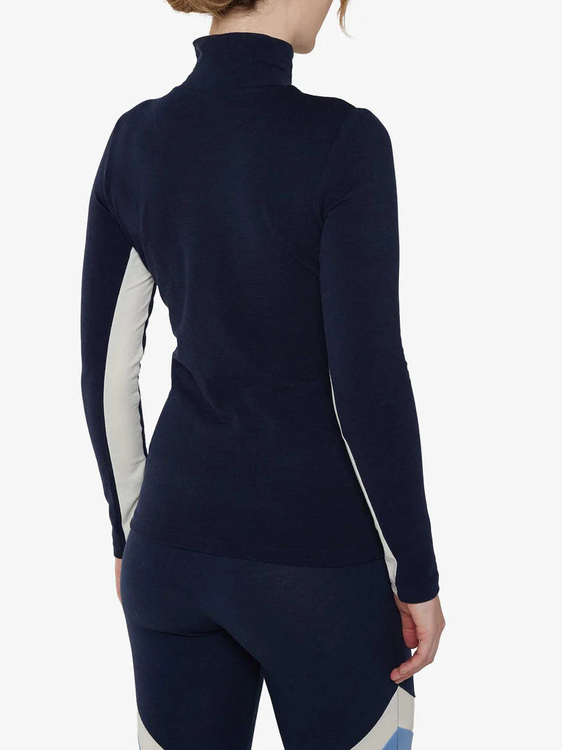 Voss Chevron Zip-up Dam - Navy Blue