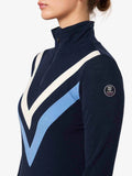 Voss Chevron Zip-up Dam - Navy Blue