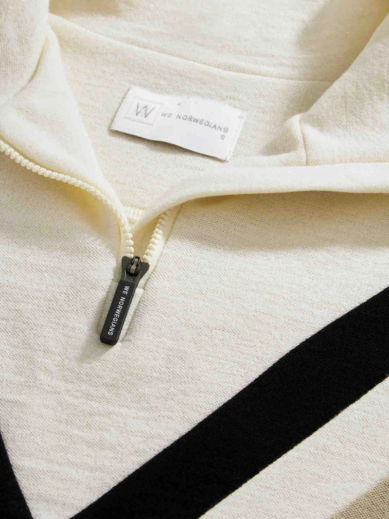 Voss Chevron ZipUp Dam - Off White
