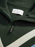 Voss Chevron Zip Up Women - Olive Green
