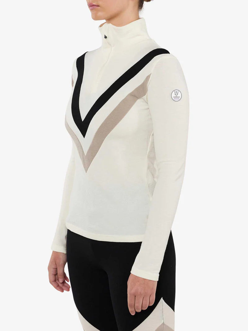 Voss Chevron ZipUp Dam - Off White