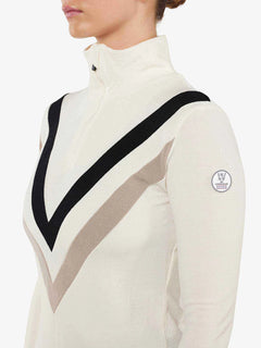 Voss Chevron Zipup Women - Off White