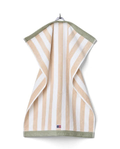 Block Striped Towel 50X70 - Moonbeam/White/Vintage