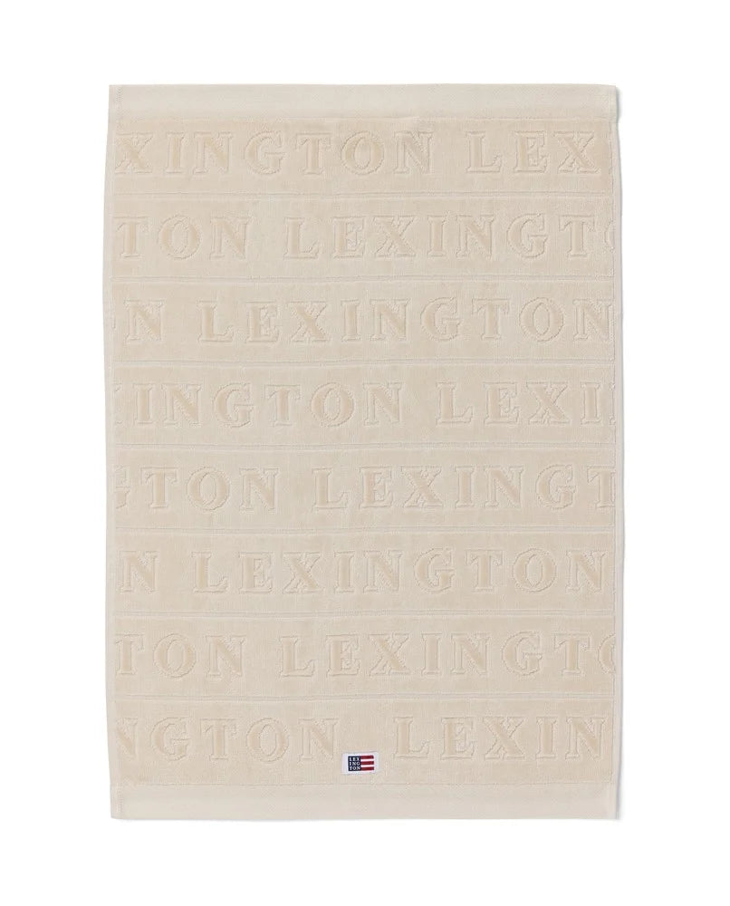 Velour Jacquard Logo Towel 70X130 - Moonbeam