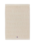 Velour Jacquard Logo Handduk 30x50 - Moonbeam
