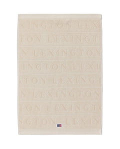 Velour Jacquard Logo Towel 30X50 - Moonbeam