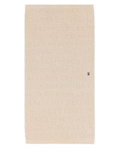 Velour Jacquard Logo Towel 70X130 - Moonbeam