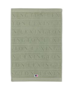 Velour Jacquard Logo Towel 70X130 - Vintage Green