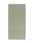 Velour Jacquard Logo Handduk 50X70 - Vintage Green