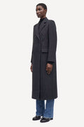 Safalcon Coat - Dark Grey Pinstripe