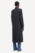 Safalcon Coat - Dark Grey Pinstripe