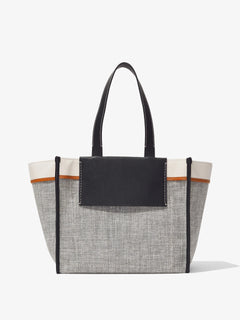 Large Morris Tweed Tote - Grey Melange