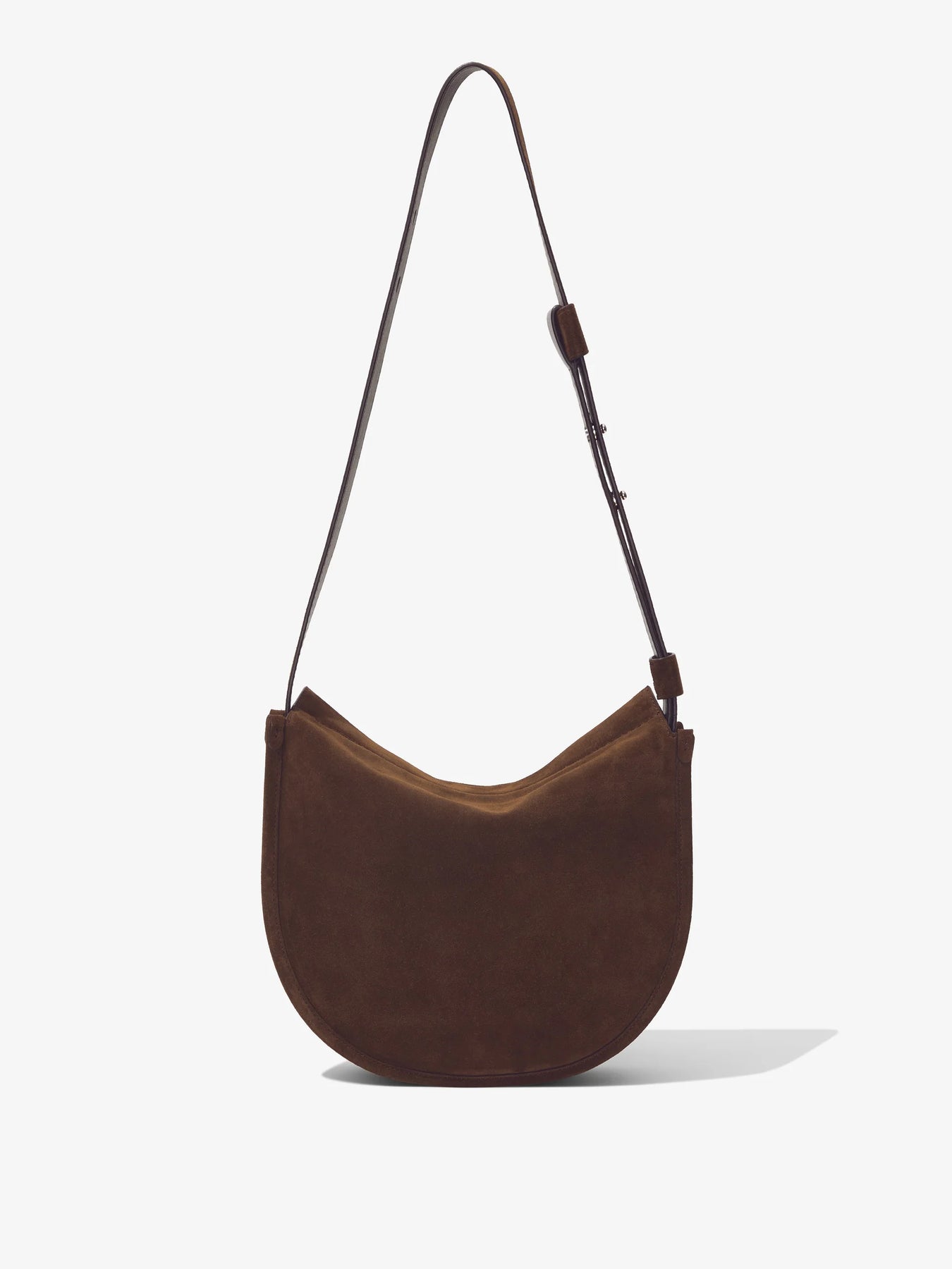 Medium Baxter Suede Bag - Chocolate