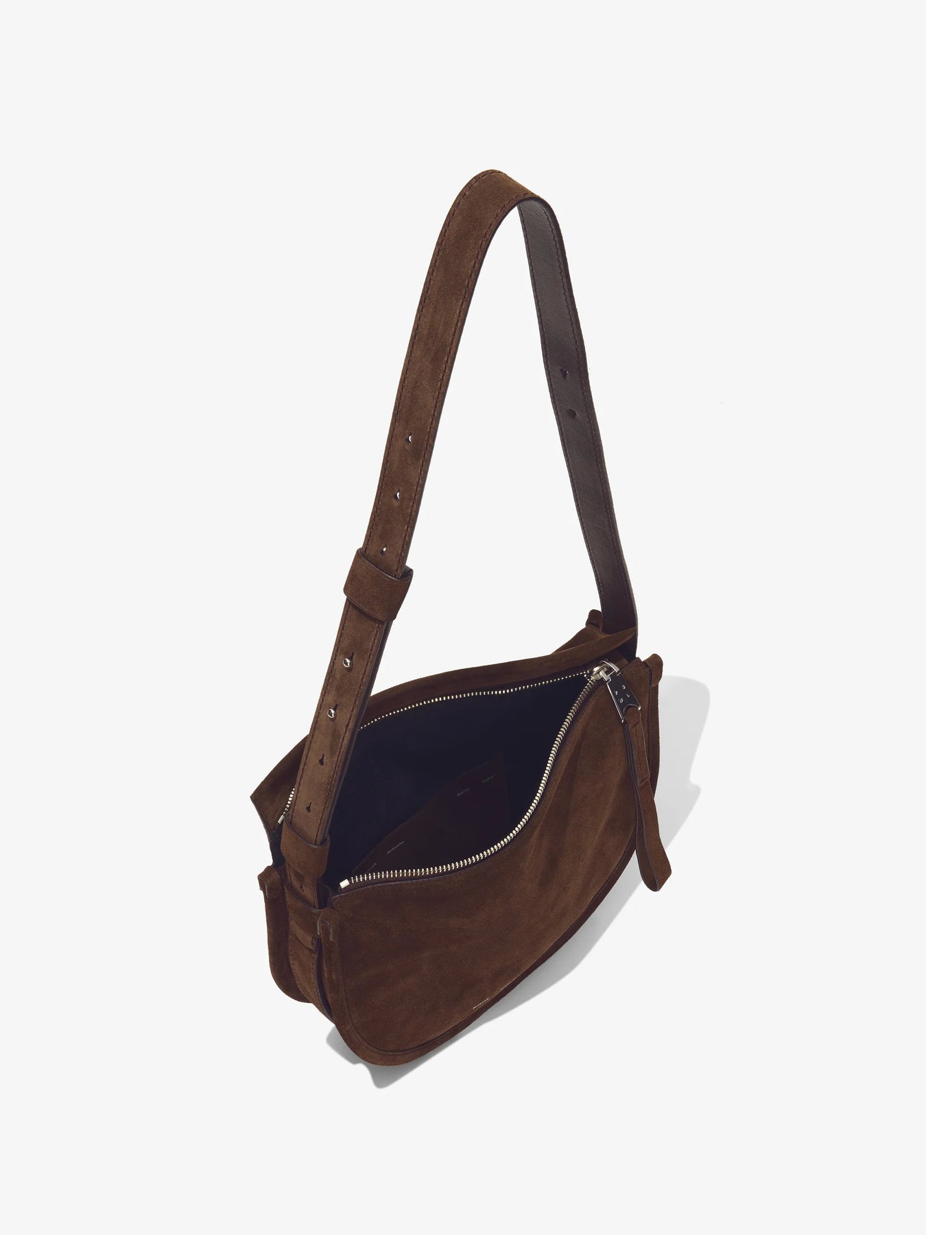 Medium Baxter Suede Bag - Chocolate