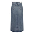 VikaCC Asym Slit Skirt - Denim blue