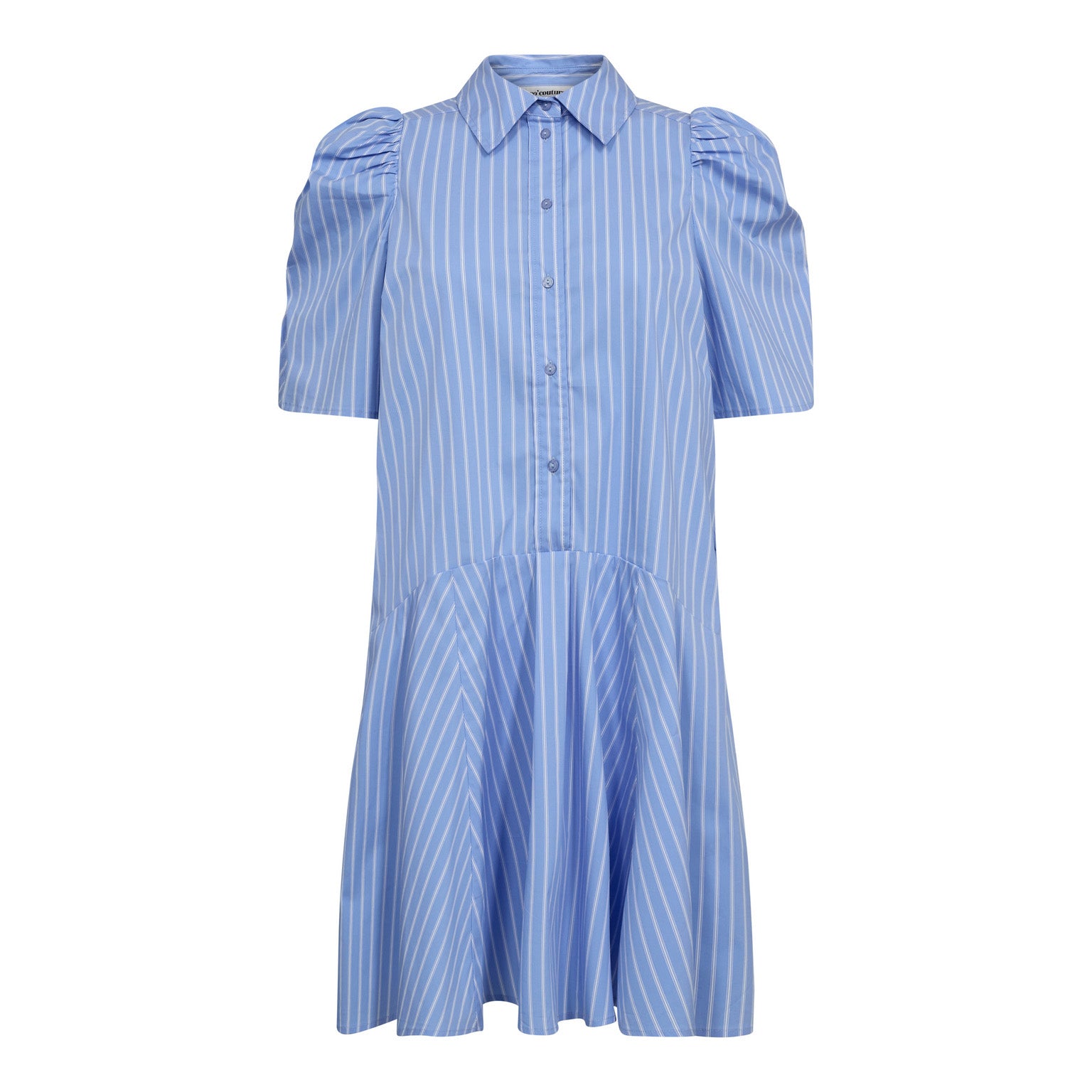 Micacc Stripe SS Shirt Dress - Pale Blue
