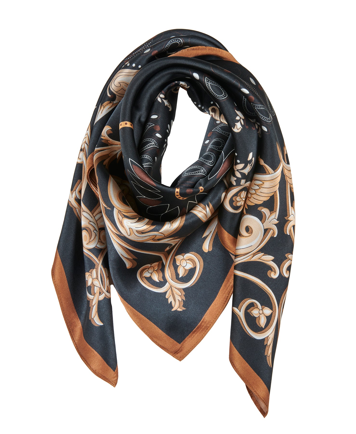 Lola Silk Scarf - Black