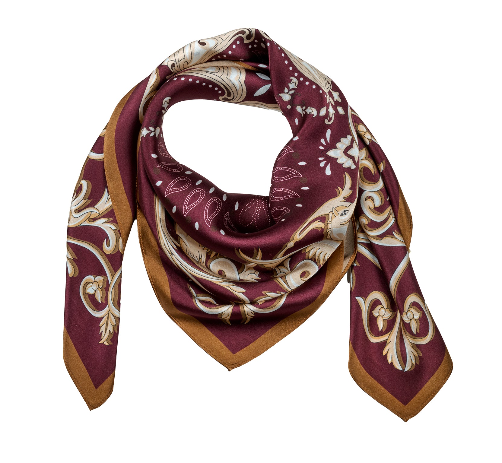 Ane Mone Lola Sidenscarf - Plommon