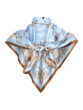 Lola Silk Scarf - Light Blue
