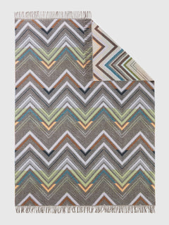 Chevron Throw - Brown Multicolor