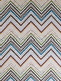 Chevron Throw - Brun Flerfärgad
