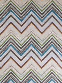 Chevron Throw - Brown Multicolor