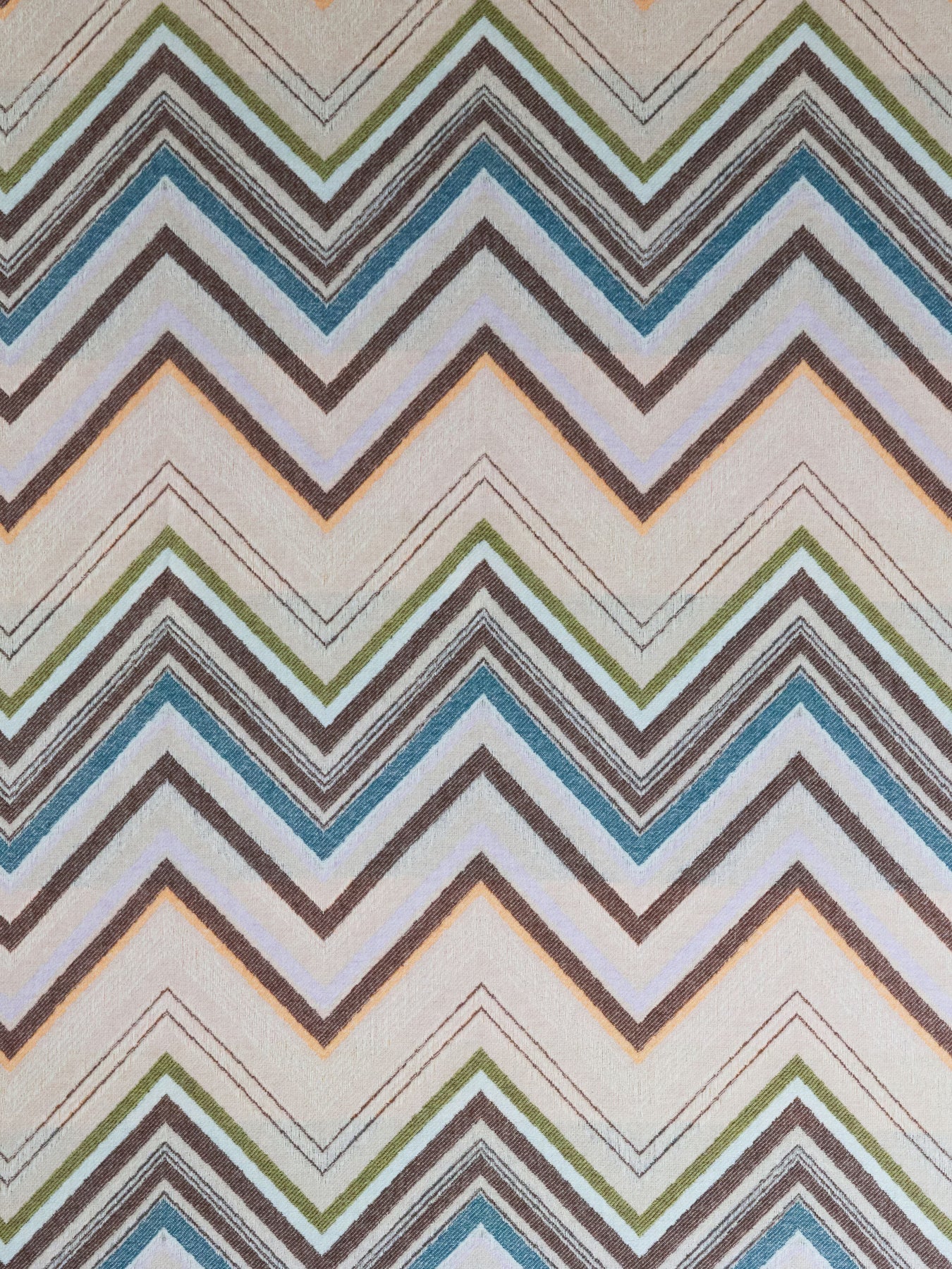 Chevron Throw - Brun Flerfärgad
