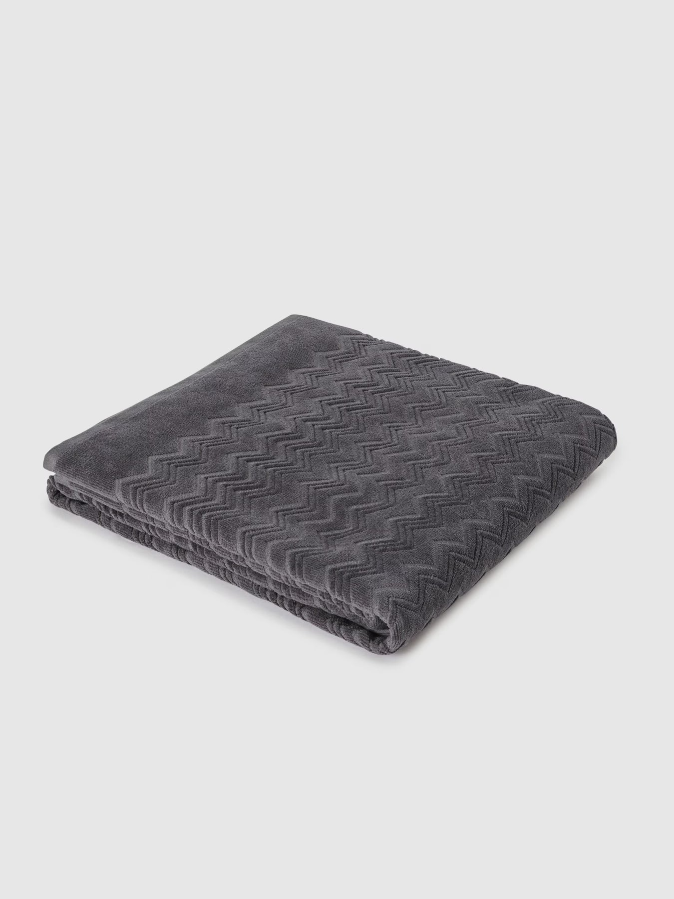 Chalk Bath Sheet - Anthracite Grey