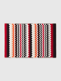 Best Bath Mat W/Rubber Bands - Red Multicolor