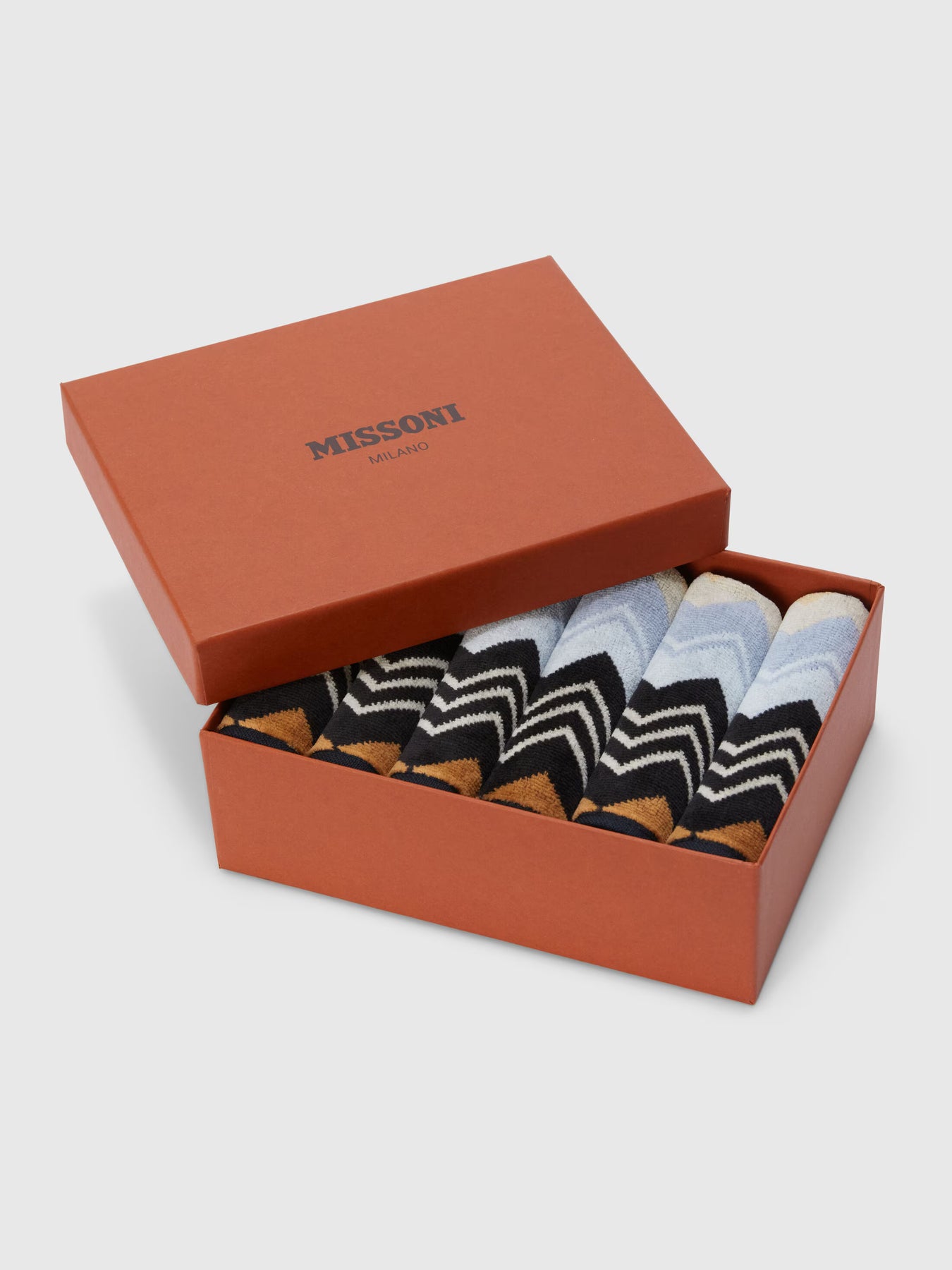 Giacomo Ansiktshandduk 6-pack - Svart Multicolour