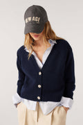 Clapam Cardigan - Marine
