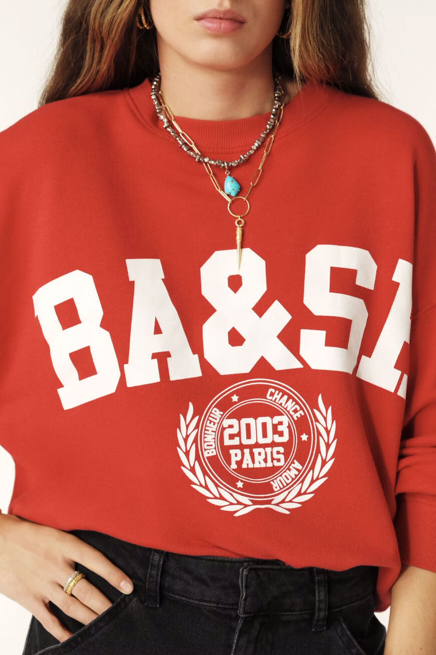 Sweatshirt Benjamin - Rouge