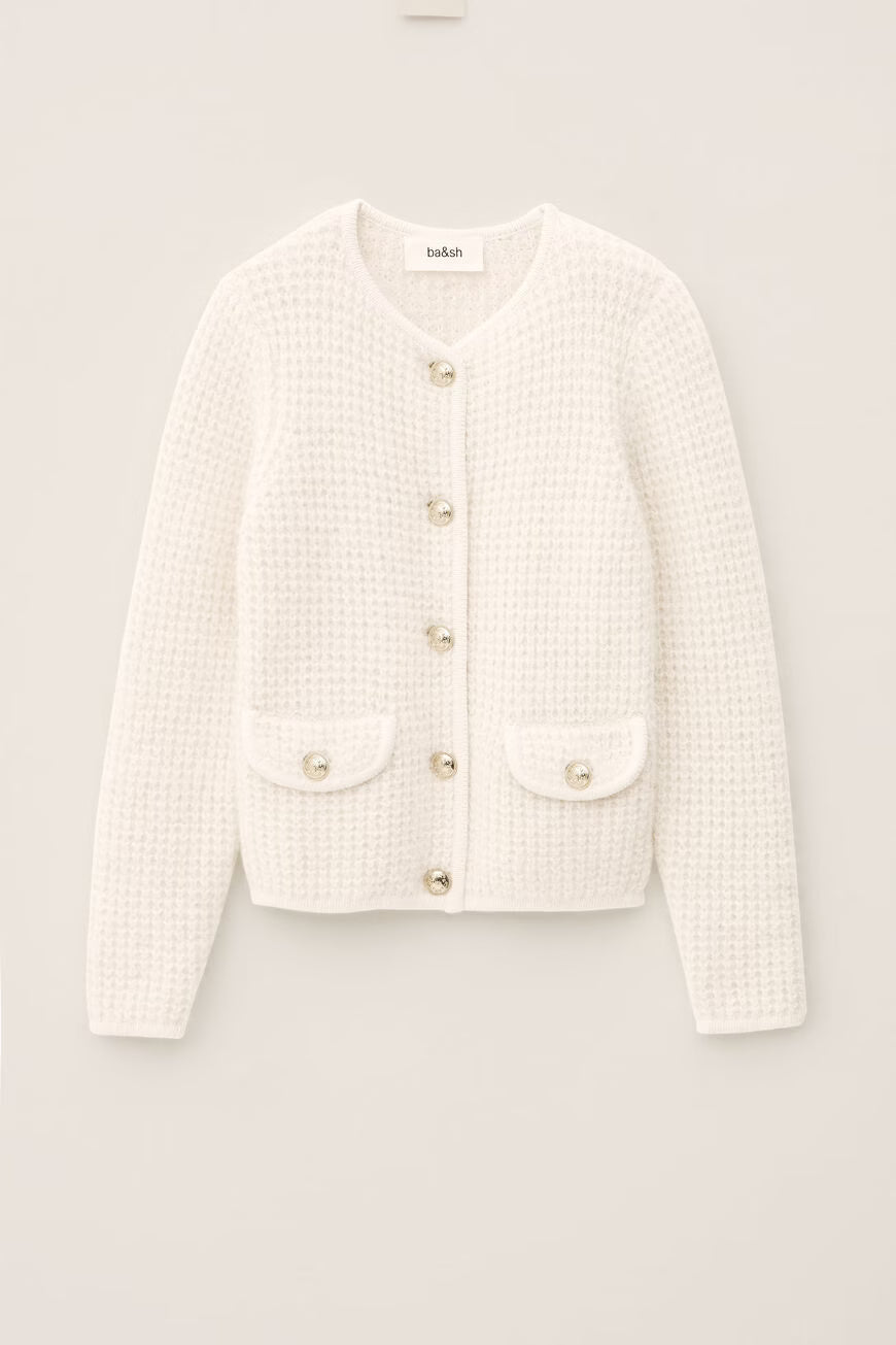BA&SH Waistcoat Harry Kofta - Ecru