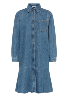 Dophinaiw Dress - Washed Medium Blue Denim