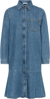 Dophinaiw Dress - Washed Medium Blue Denim