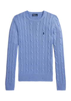 Julianna Long Sleeve Cotton Pullover - New Litchfield Blue