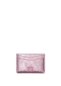 Card Holder Crushed - Silver Pink