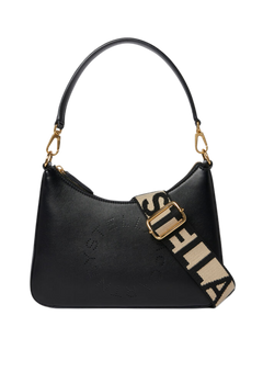 Logo Crossbody Shoulder Bag - Black