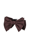 Minda Bow Hair Claw - Hot Fudge Brown