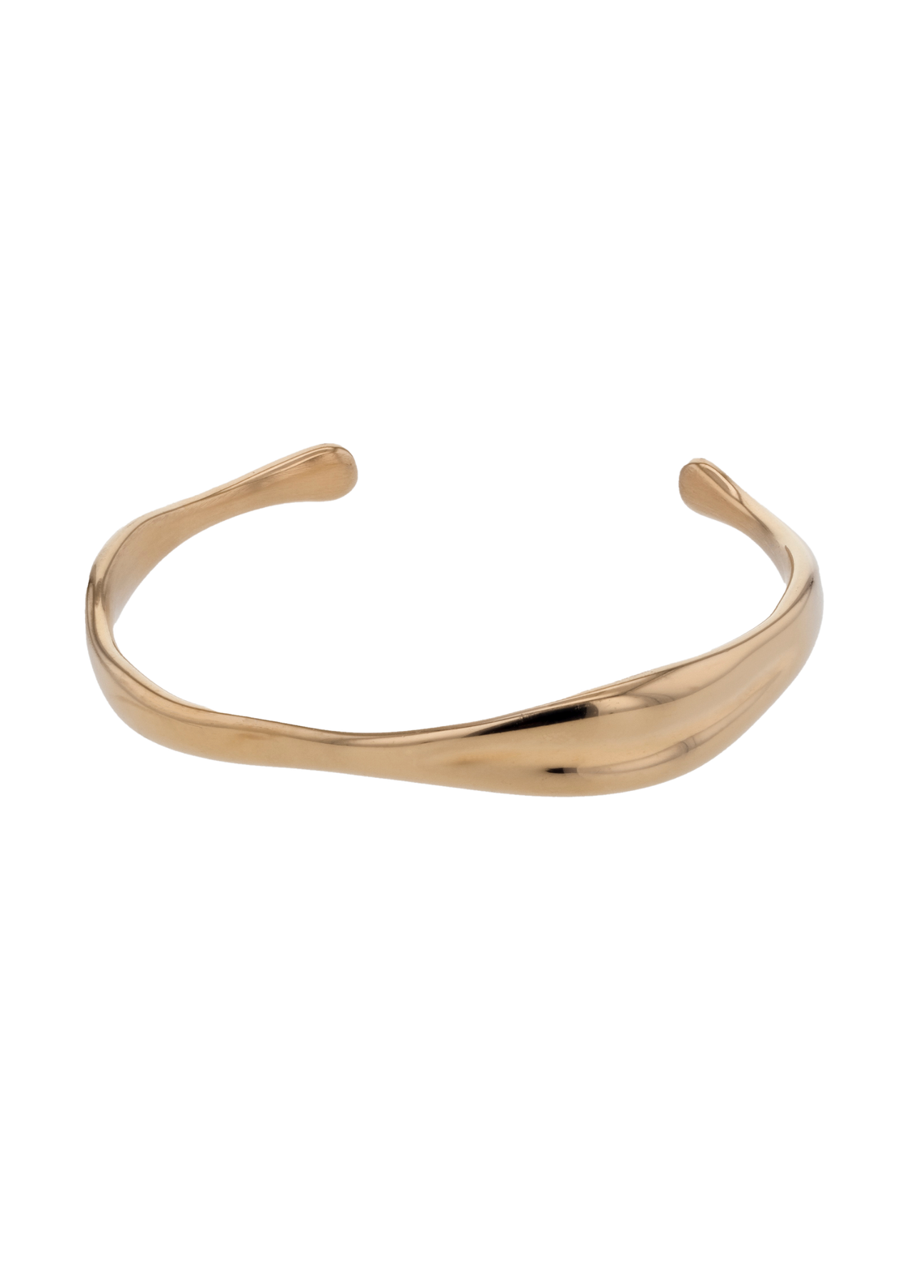 The Wave Bangle - Guld