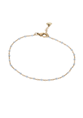 The Blue Bead Anklet - Light Blue